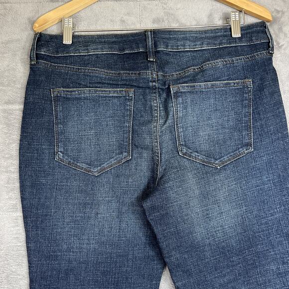Sonoma Jeans Womens 12 Short Dark Blue Stretch Denim Mid Rise Bootcut 29" Inseam - Picture 7 of 13